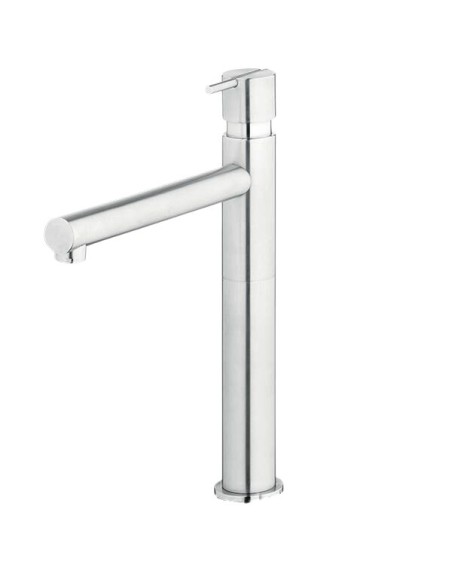 Mitigeur Lavabo Haut S22 Inox Brossé