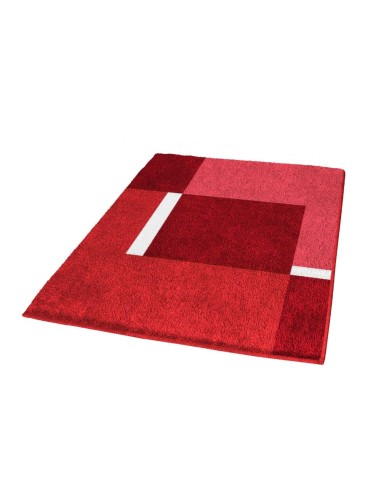 Tapis de Bain - Dakota Rouge Rubis - 2 Tailles