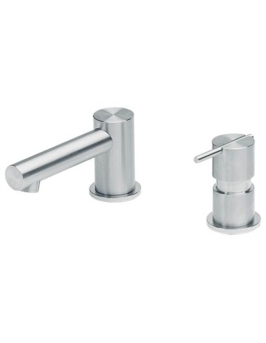 Mitigeur Lavabo 2 Trous - S22 - Inox Brossé