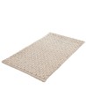 Tapis fait main Beige soie tressé Kleine Wolke Grand format