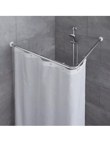 Tringle rideau de Douche d'angle 90cm - Kleine Wolke